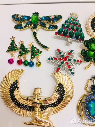 Броши красивые новые много