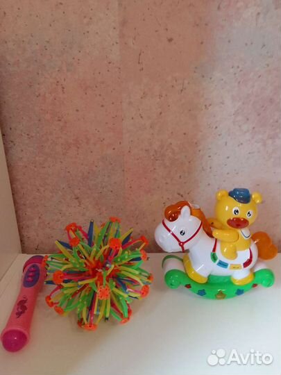 Пакет игрушек, робопес,музыкальные игрушки