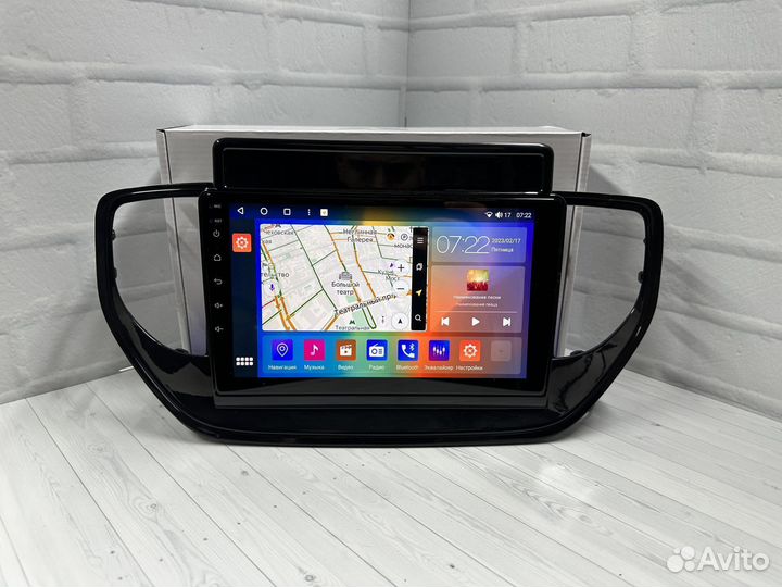 Магнитола андроид GrayBird Hyundai Solaris 2 6Gb