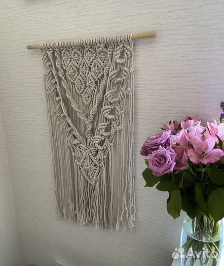 Панно макраме на стену