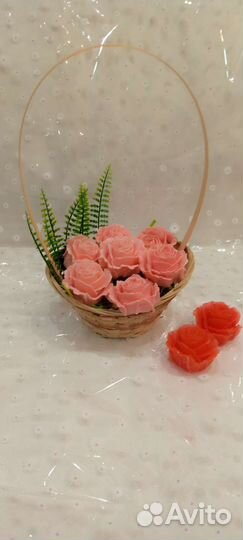 Букет из мыльных роз