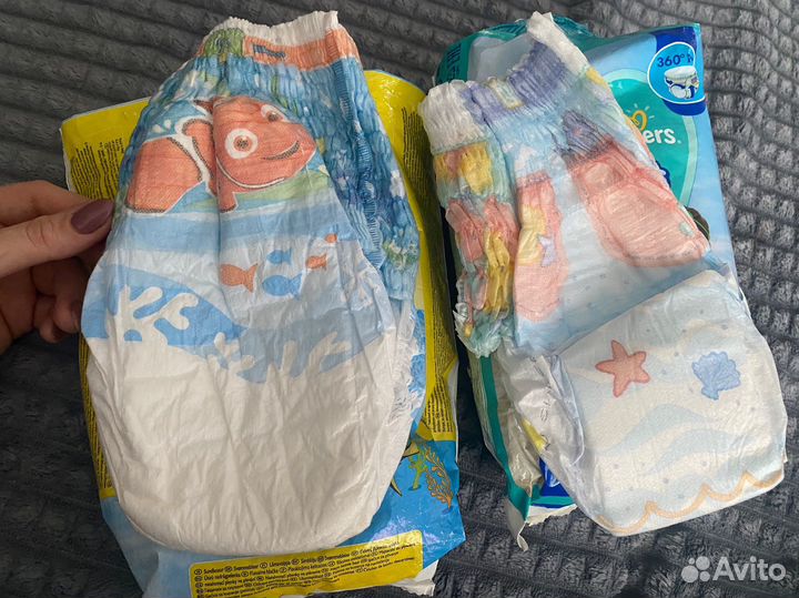 Подгузники-трусики для плавания