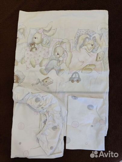 Детское постельное белье 3 комплекта 120х60