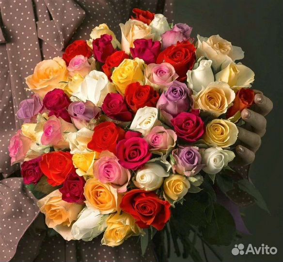 Цветы розы букет