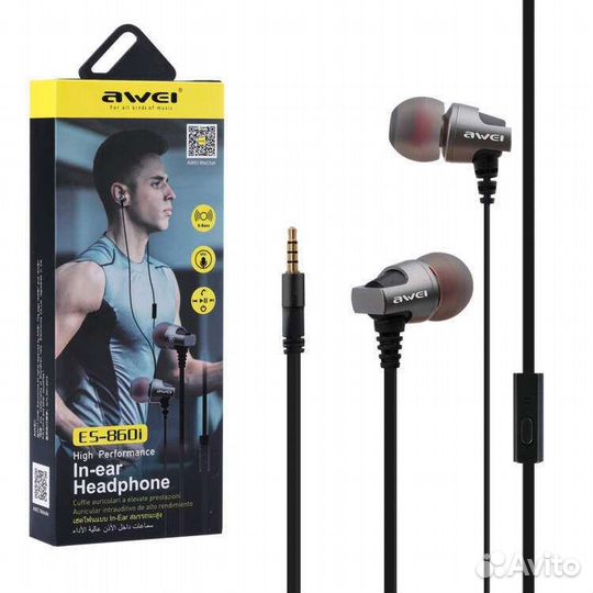 Наушники с микрофоном Awei ES860i