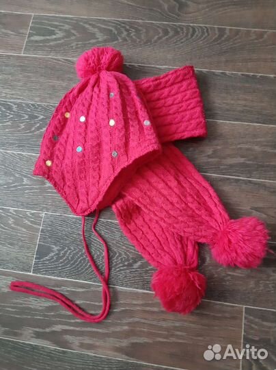 Комплект шапка и шарф