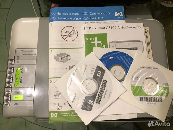 Принтер+сканер Hp photosmart c3100