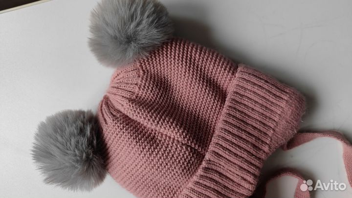 Детский зимний комплект шапка и снуд 46-51