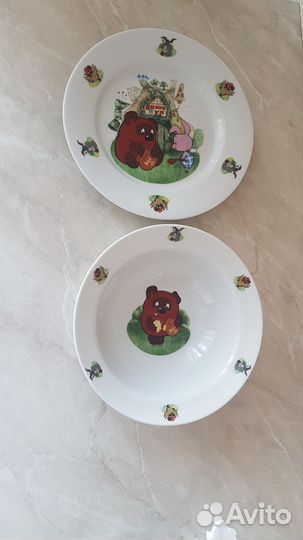 Набор детской посуды Винни-Пух фарфор