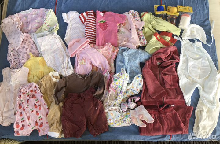 Пакет фирменной одежды на девочку 0-12 мес