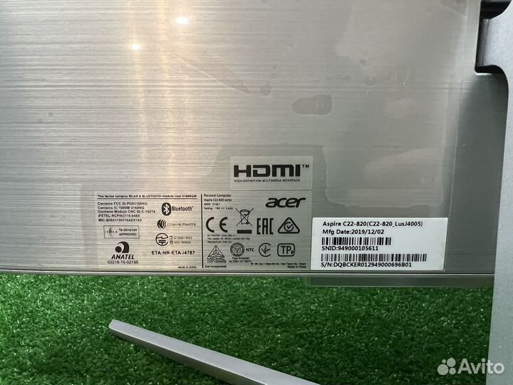 Моноблок Acer Aspire c22 820