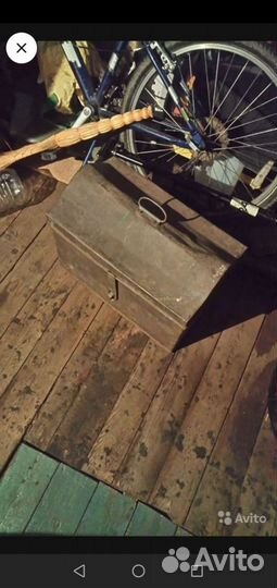 Металлический Старинный сундук сейф