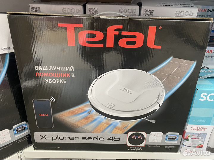 Робот пылесос tefal x-plorer 45 (новый)
