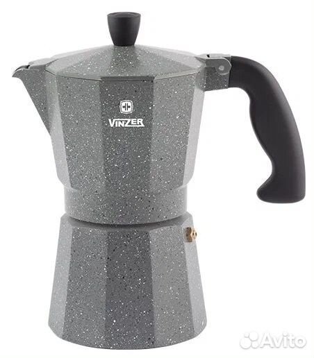 Кофеварка алюминиевая гейзерная Moka Granito 3 cup
