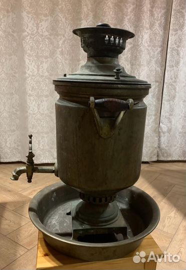 Самовар старинный медный