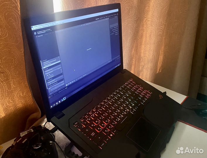 Ноутбук игровой Asus rog strix gl 753 vd