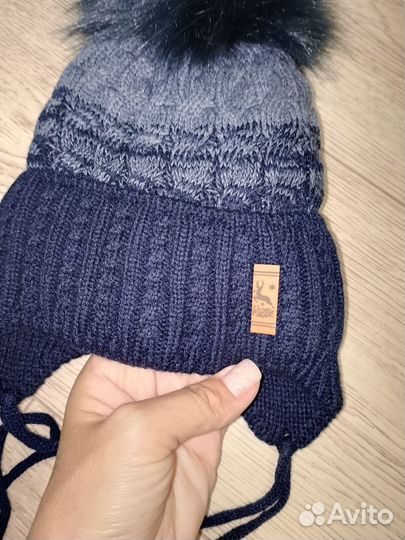 Шапка зимняя 3-5лет новая
