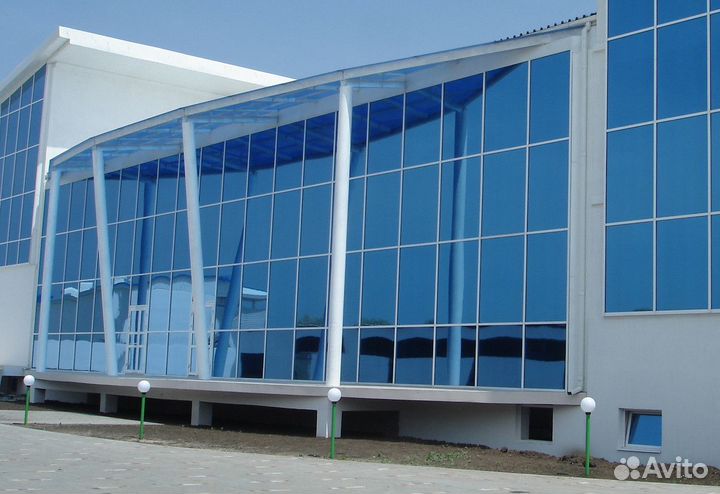 Алюминиевое фасадное остекление домов