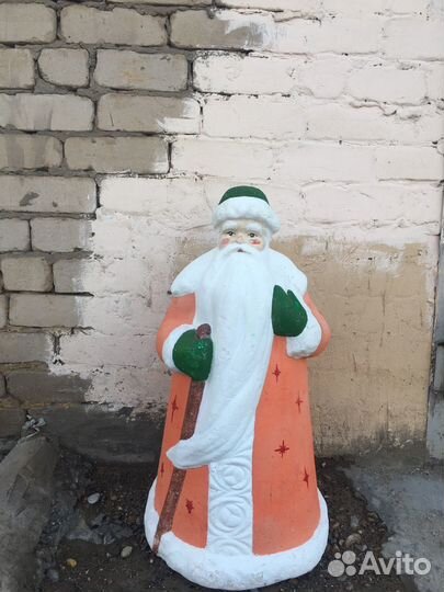 Дед мороз и снегурочка СССР пластик