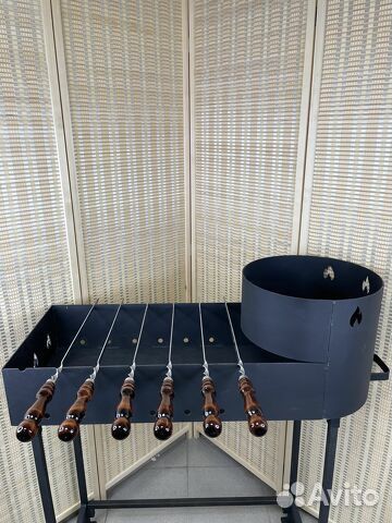 Мангал с печью под казан