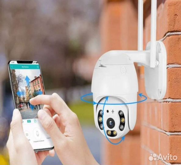 Уличная поворотная wifi камера видеонаблюдения