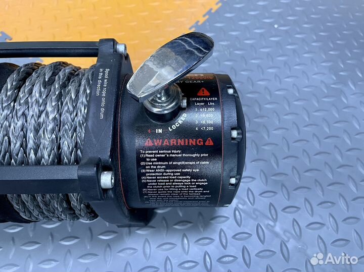 Лебедка электрическая 12V spider 12000lbs/5443 к