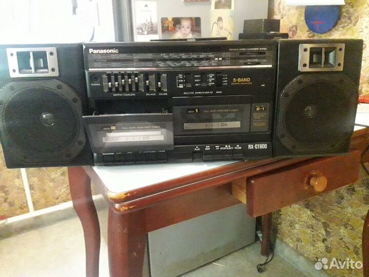 Двухкассетный магнитофон радио Panasonic RX-CT80