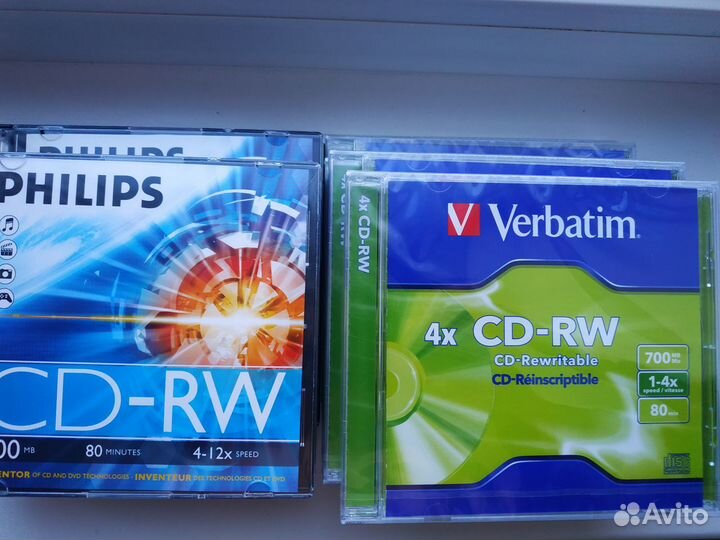 Диски CD-RW Verbatim, Philips