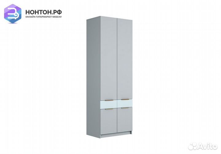 Шкаф Джерси шк-002 шиншилла серая / матовая скай