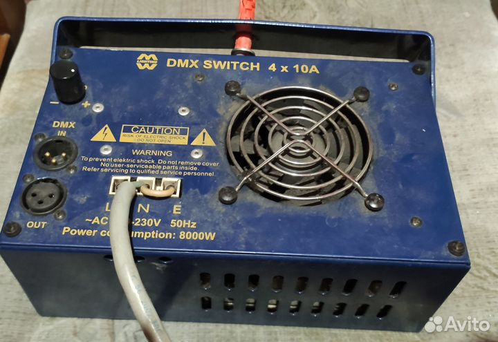 Dmx switch 4 канала по 10 ампер