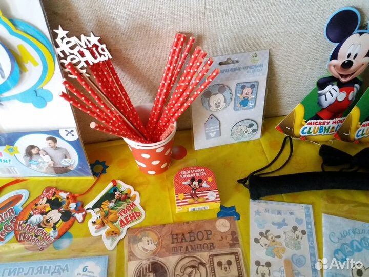 Атрибутика в стиле Микки Мауса. Годовасие