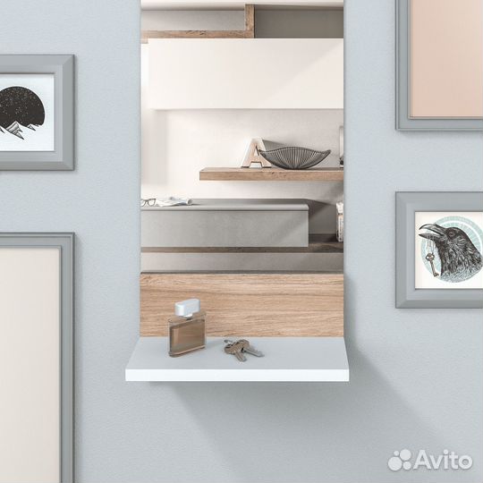 Полка Даминарт Настенная Прямая Угол 300, 30х13х15