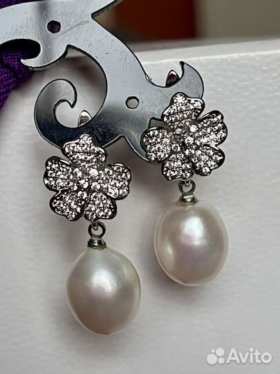 Серьги с жемчугом