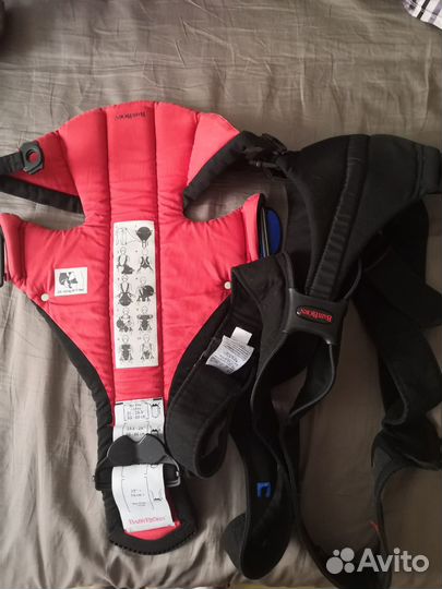 Эргорюкзак babybjorn с накидкой от солнца