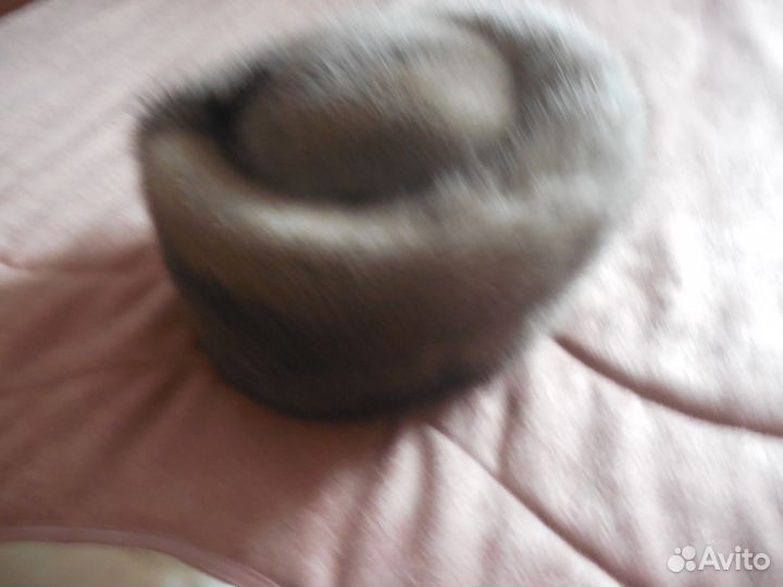 Шапка из голубой норки