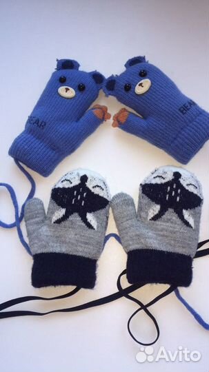 Шапка новая reserved и варежки новые