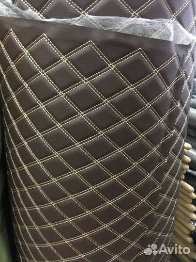 Экокожа стеганая, ромб