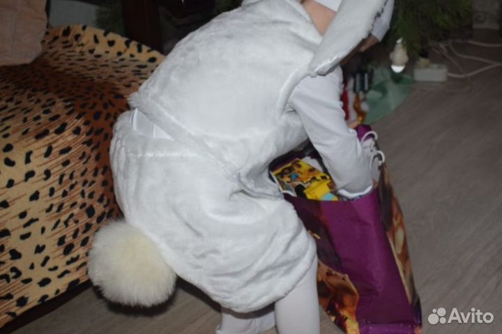 Новогодний костюм зайчик на 2-4 года