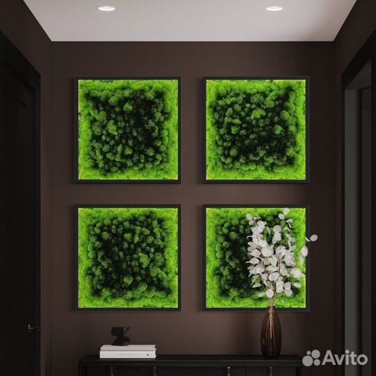 Панно из стабилизированного мха