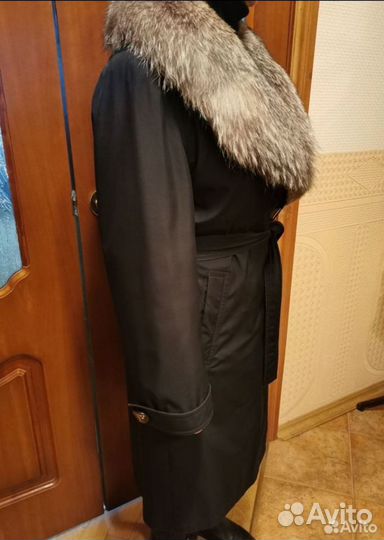 Зимнее женское пальто, натуральный мех