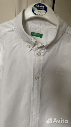 Рубашка белая Benetton