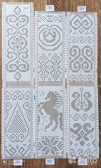 Перфокарты для вязальных машин