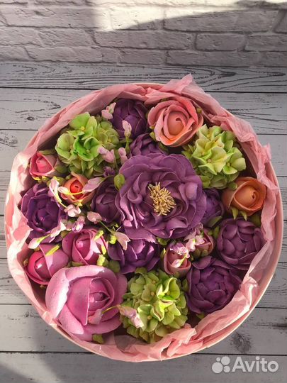 Зефирный букет в коробке