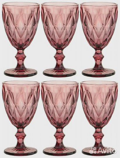 Набор бокалов для вина 6шт 320мл Ромбо серия Muza