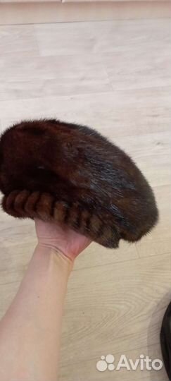 Шапка норковая женская 50 размер