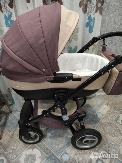 Коляска детская 2 в 1 riko bruno коричневый