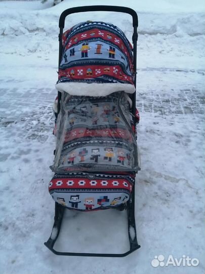 Детские санки с колесами