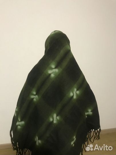 Старинный платок из чистой шерсти