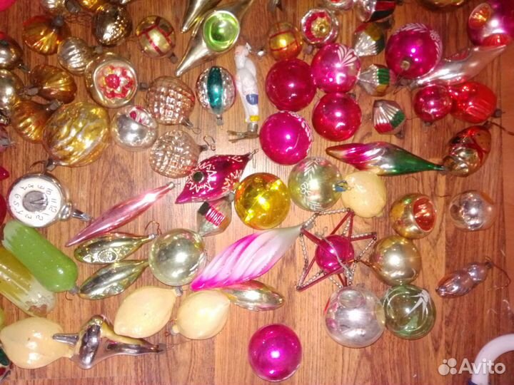Елочные игрушки СССР советские прищепки