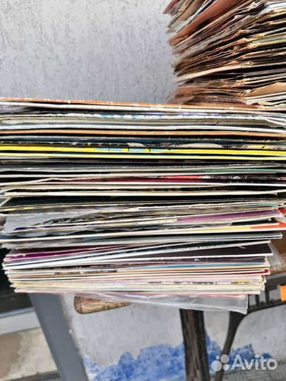 Винил пластинки разные одним лотом 80 шт